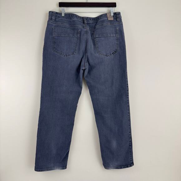 prAna Pants Mens 38x30 (Act 38x29) Slim Fit Stretch Faded Black Camping READ - Picture 2 of 13